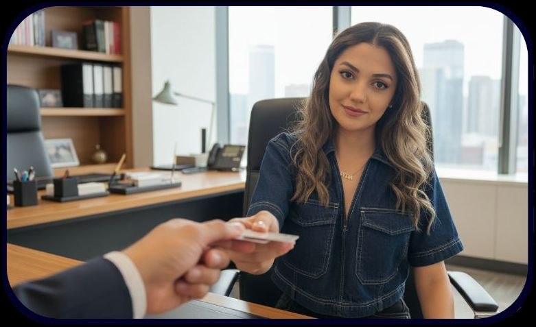 Person holding passport